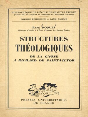 cover image of Structures théologiques